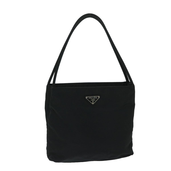PRADA Shoulder Bag Nylon Black Auth am5928 - Picture 1 of 16
